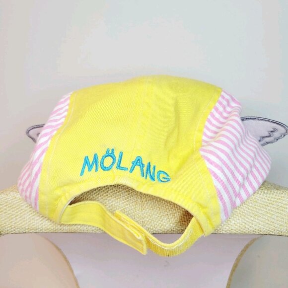 Kids Toddler Molang Embroidered 3D Adjustable Strips Pink Yellow Hat Cap READ - Picture 4 of 7